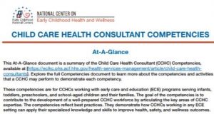 CCHC Competencies at-a-glance